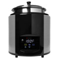 Cooktek 675101-BLACK 11 Inch Induction Soup Kettle Adjustable Temperature and Stainless Steel Tureen
