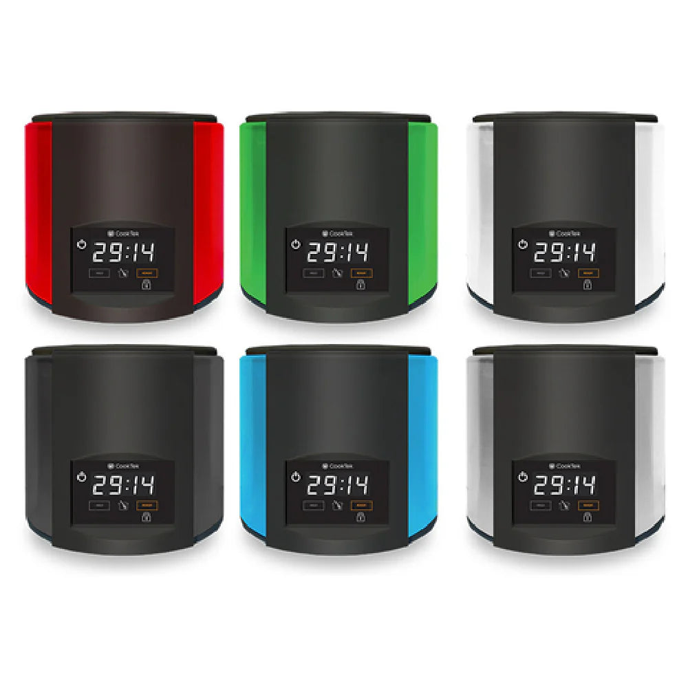 Cooktek 675101-BLACK 11 Inch Induction Soup Kettle Adjustable Temperature and Stainless Steel Tureen